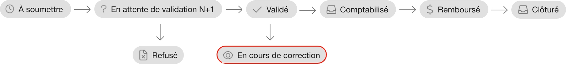 workflow-expense-pro-being corrected